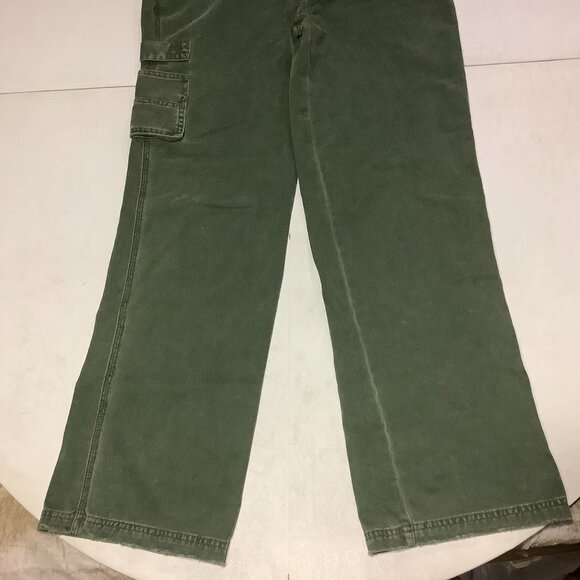 Women's Vintage Y2K Squeeze Denim Bib Overalls Size Small 100% Greenish Gray - Picture 6 of 11